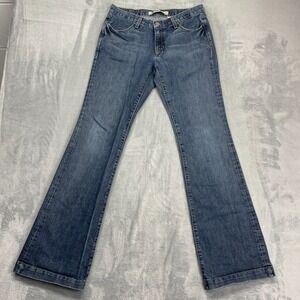 Gap Original Long & Lean Jeans Women 6L (31x34) Blue Denim Low Rise Bootcut Leg